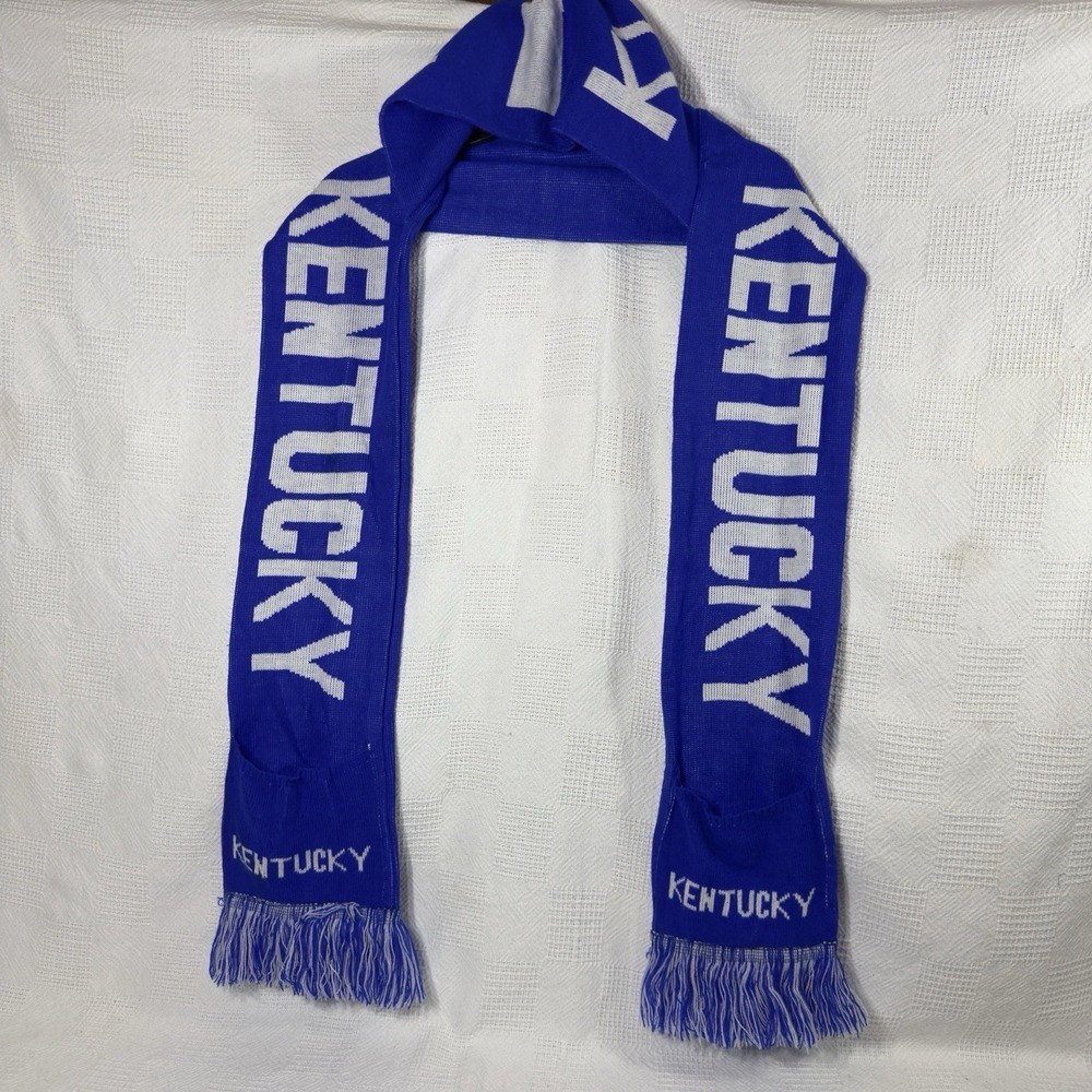 University Kentucky Wildcats UK Knit Scarf Beanie‎ w/ Pockets & Hoodie KY Rupp